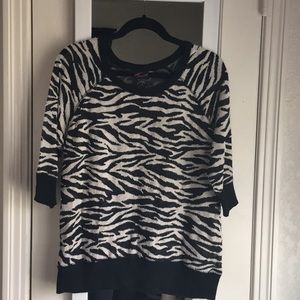 Torrid zebra 🦓 print sweater